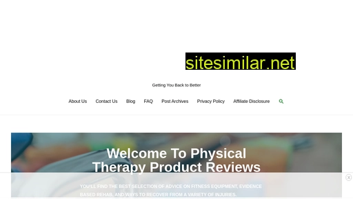 physicaltherapyproductreviews.com alternative sites