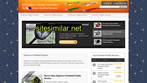 pickleballpaddlereviews.com alternative sites