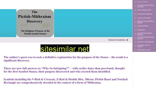 Pictishmithraism similar sites