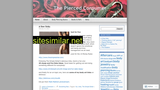 Piercedconsumer similar sites