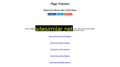 Piggypajamas similar sites