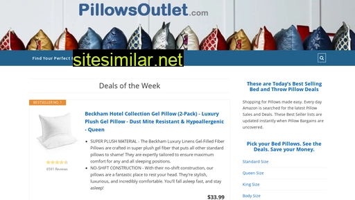 pillowsoutlet.com alternative sites
