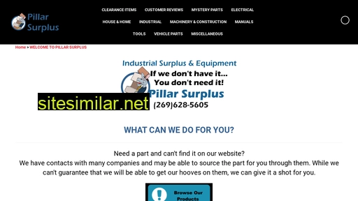 pillarsurplus.com alternative sites
