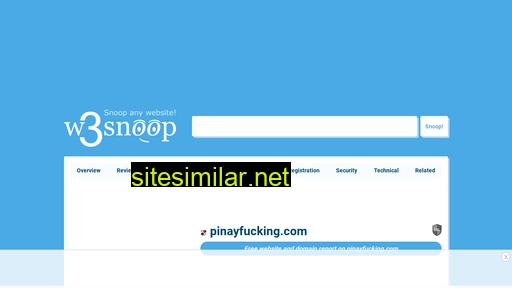 pinayfucking.com.w3snoop.com alternative sites