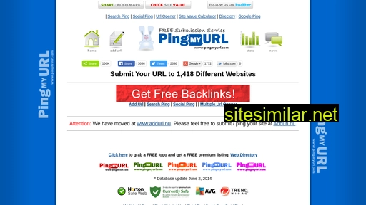Pingmyurl similar sites