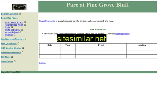 Pinegrovebluff similar sites