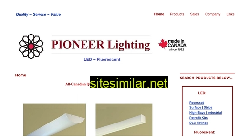 pioneerlighting.com alternative sites