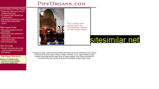 pipeorgans.com alternative sites