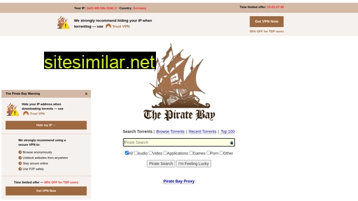 piratebayproxyz.com alternative sites