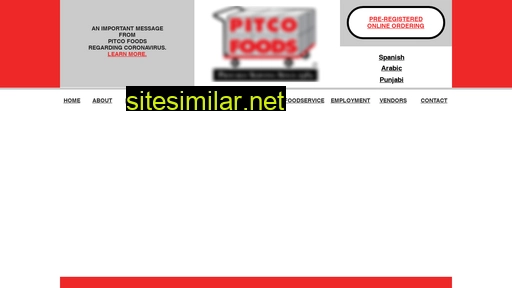 pitcofoods.com alternative sites