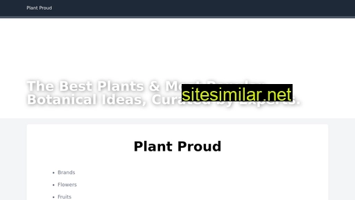 Plantproud similar sites