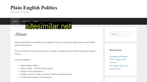 plainenglishpolitics.com alternative sites