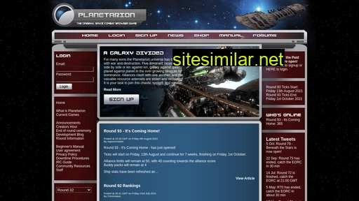 planetarion.com alternative sites