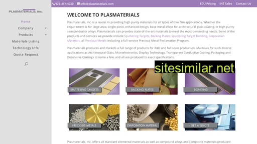 plasmaterials.com alternative sites