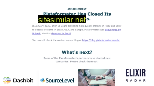 Plataformatec similar sites