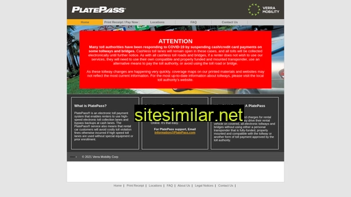 platepass.com alternative sites