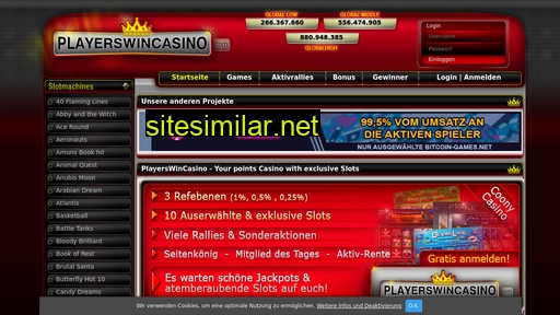 playerswincasino.com alternative sites