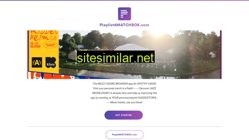 playlist4matchbox.com alternative sites