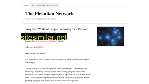 Pleiadiannetwork similar sites