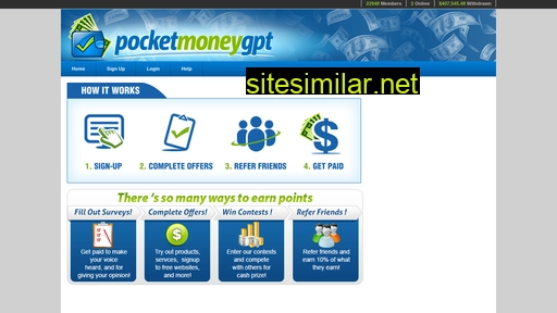 Pocketmoneygpt similar sites