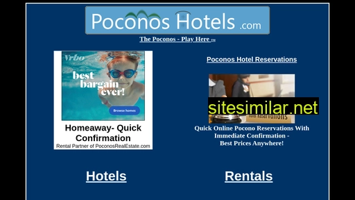 Poconoshotels similar sites