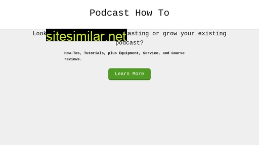 podcasthowto.com alternative sites