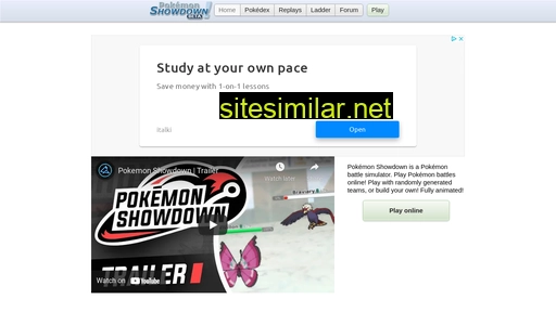 pokemonshowdown.com alternative sites