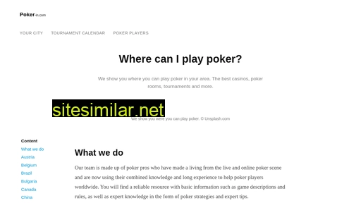 poker-in.com alternative sites