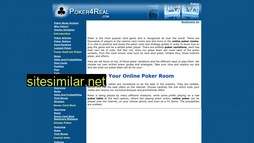 Poker4real similar sites