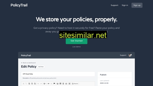 policytrail.com alternative sites