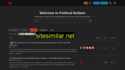 politicalbullpen.com alternative sites