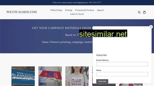 politicalsign.com alternative sites