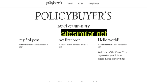 policybuyers.com alternative sites