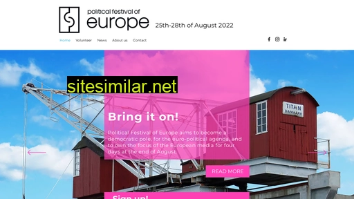 politicalfestivalofeurope.com alternative sites