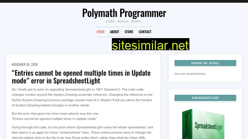 polymathprogrammer.com alternative sites