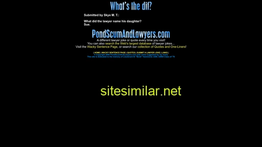 pondscumandlawyers.com alternative sites