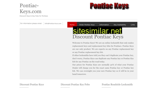 pontiac-keys.com alternative sites