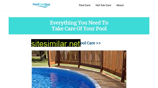 poolcareguy.com alternative sites