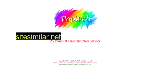 Popweb similar sites