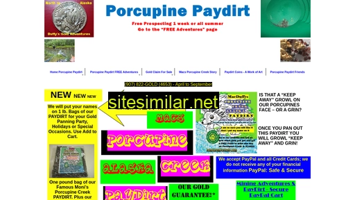 porcupinepaydirt.com alternative sites