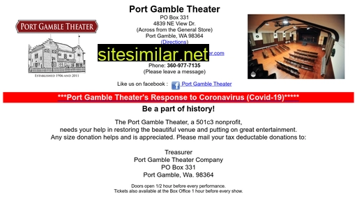 portgambletheater.com alternative sites