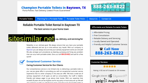 portabletoiletsbaytowntx.com alternative sites