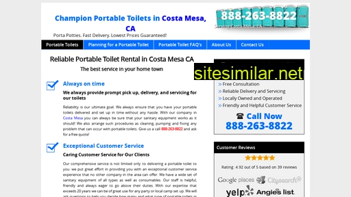 portabletoiletscostamesaca.com alternative sites