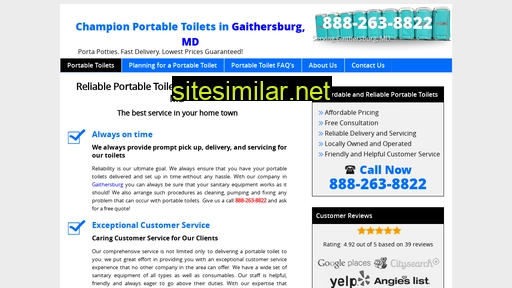 portabletoiletsgaithersburgmd.com alternative sites