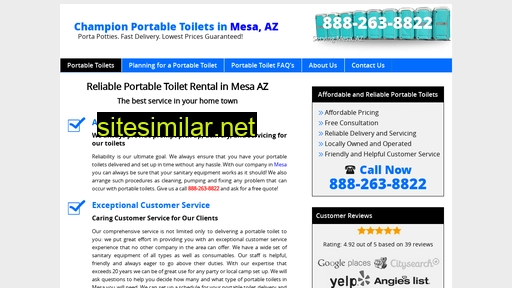 Portabletoiletsmesaaz similar sites
