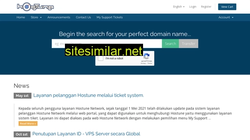 portal.hostune.com alternative sites
