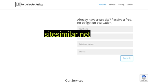 portfoliosforartists.com alternative sites