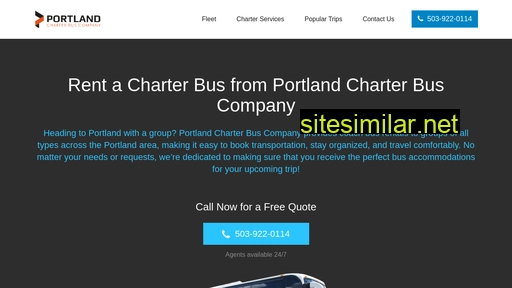 portlandcharterbuscompany.com alternative sites