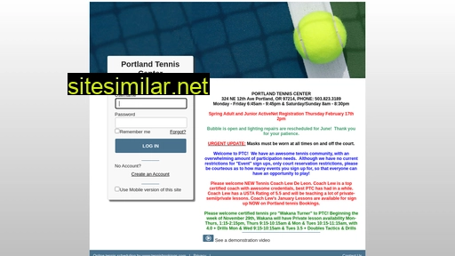 portlandpr.tennisbookings.com alternative sites