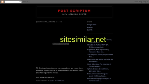 Postscriptum similar sites